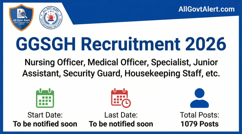 GGSGH Recruitment 2026 Overview
