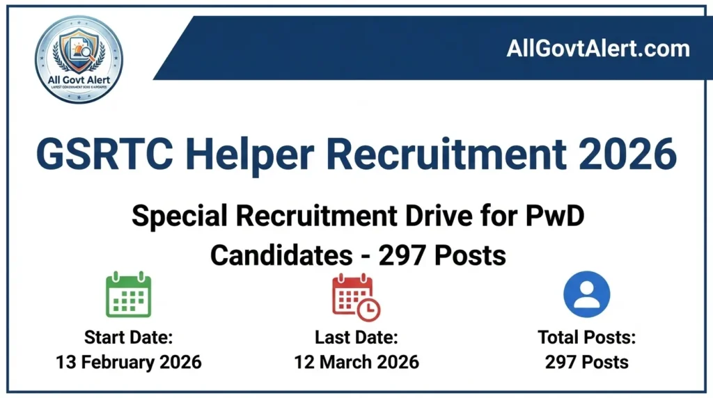 GSRTC Helper Recruitment 2026