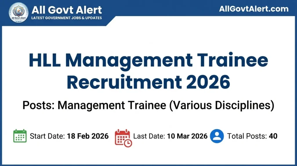 HLL Management Trainee Recruitment 2026