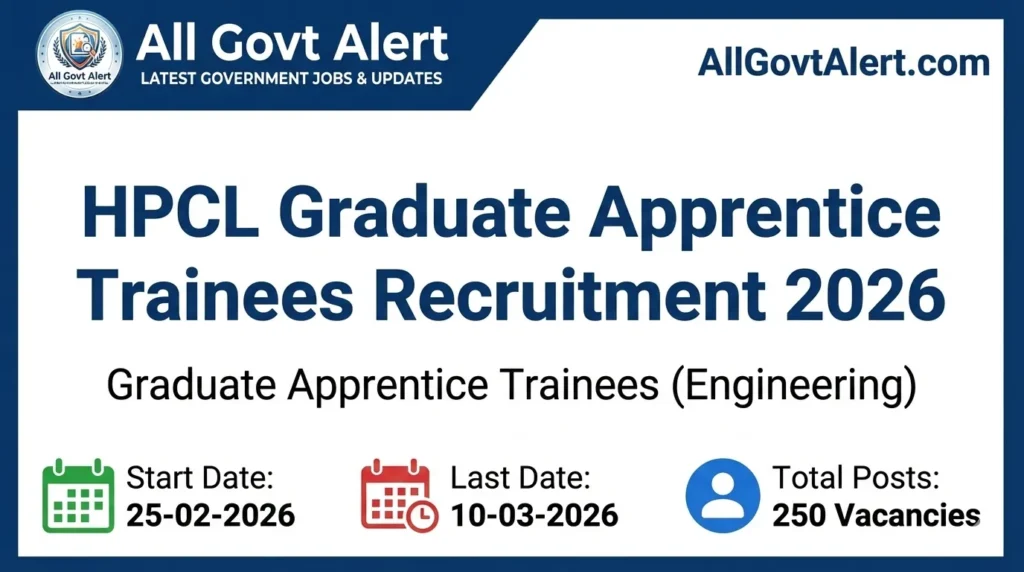 HPCL Graduate Apprentice Trainees Recruitment 2026
