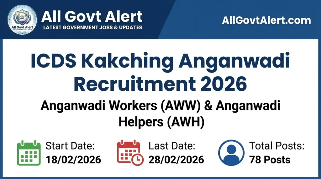 ICDS Kakching Anganwadi Recruitment 2026