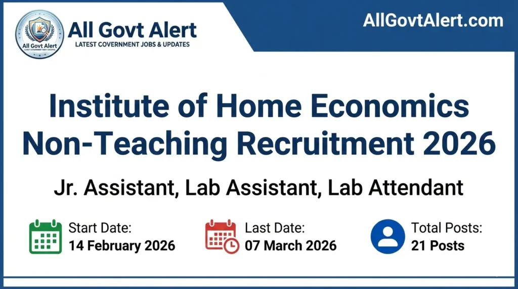 IHE Non-Teaching Recruitment 2026