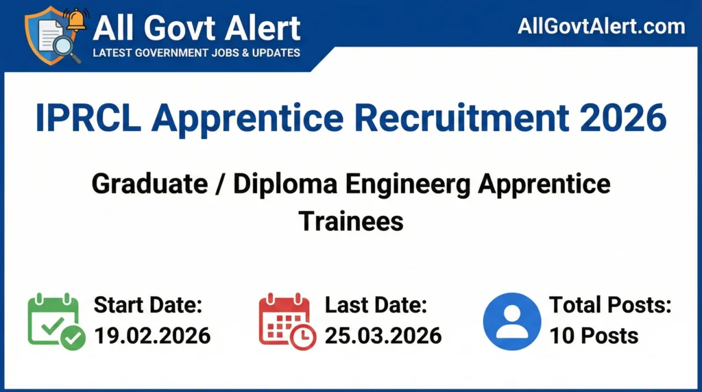 IPRCL Apprentice Recruitment 2026 Overview