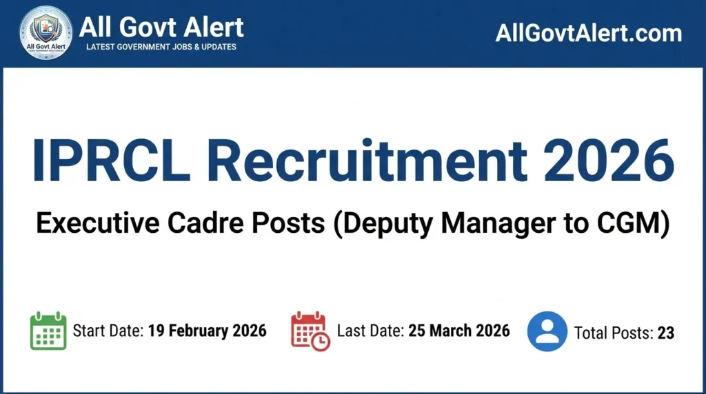 IPRCL Recruitment 2026 Overview