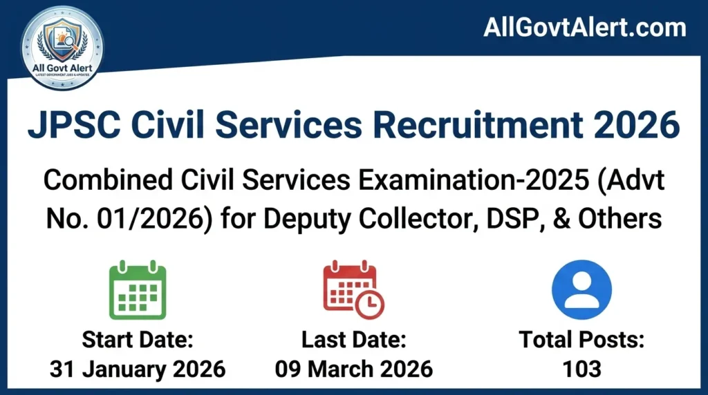 JPSC Civil Services Recruitment 2026