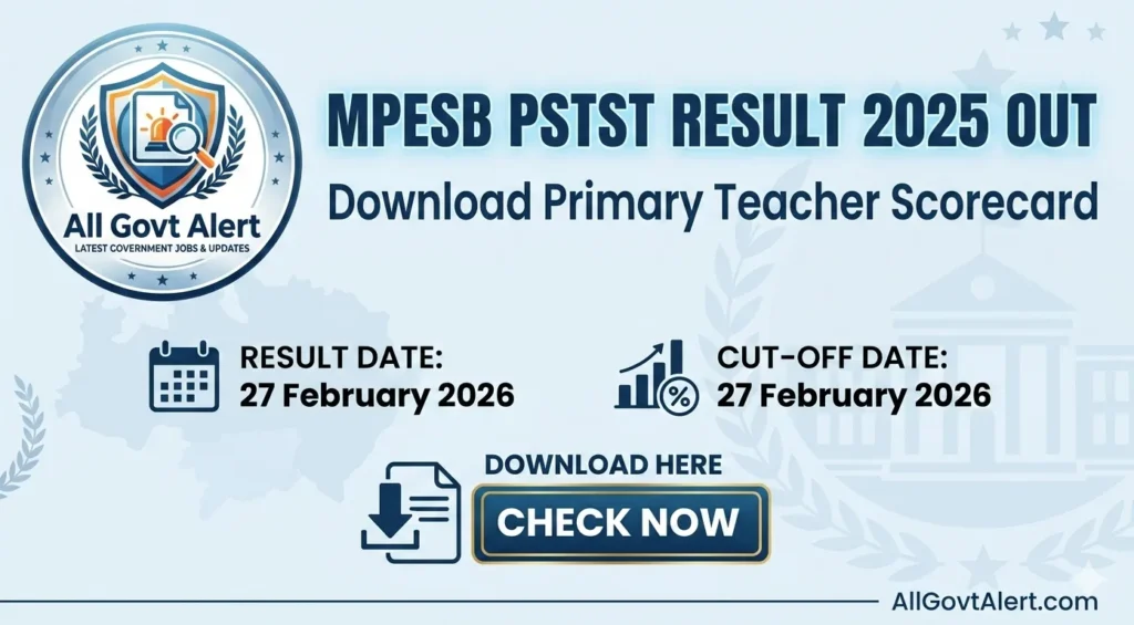 MPESB PSTST Result 2025