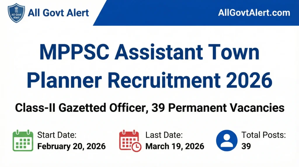 MPPSC Assistant Town Planner Recruitment 2026
