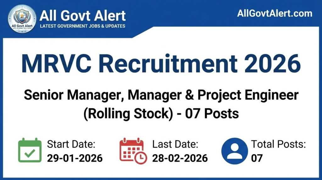 MRVC Recruitment 2026