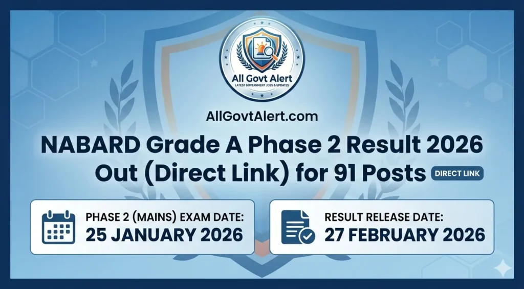 NABARD Grade A Phase 2 Result 2026