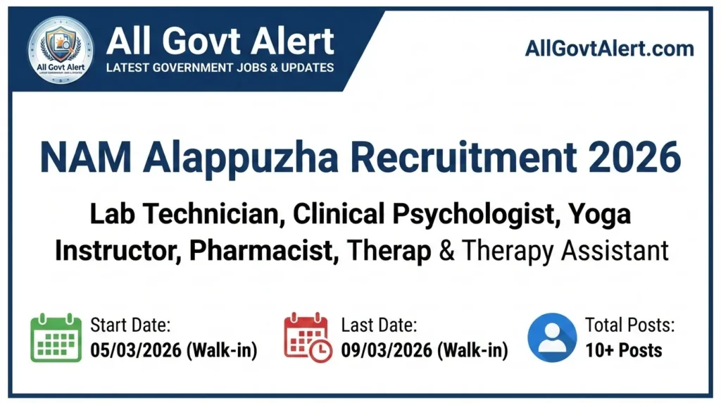 NAM Alappuzha Recruitment 2026