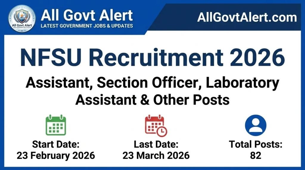 NFSU Recruitment 2026