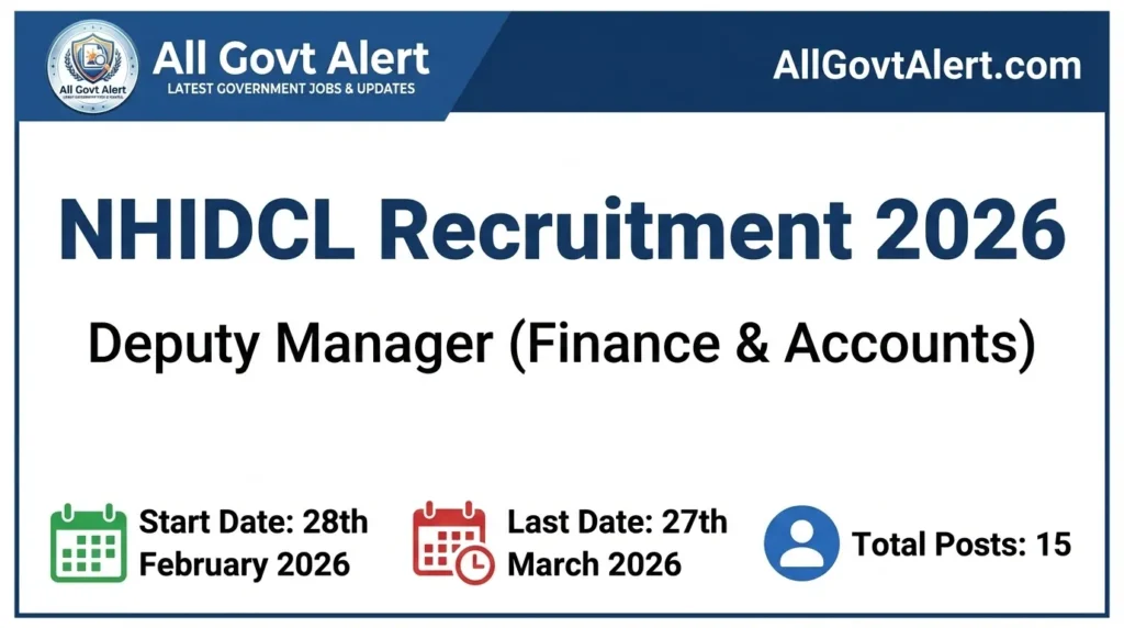 NHIDCL Recruitment 2026 Overview