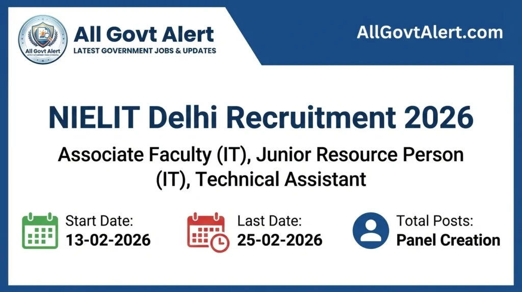 NIELIT Delhi Recruitment 2026 Overview
