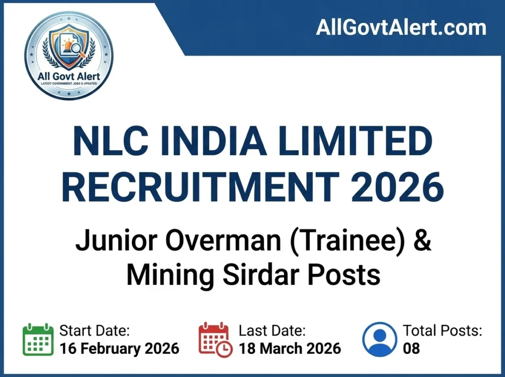 NLC India Limited Recruitment 2026