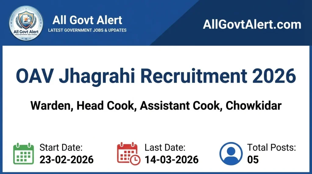OAV Jhagrahi Recruitment 2026 Overview
