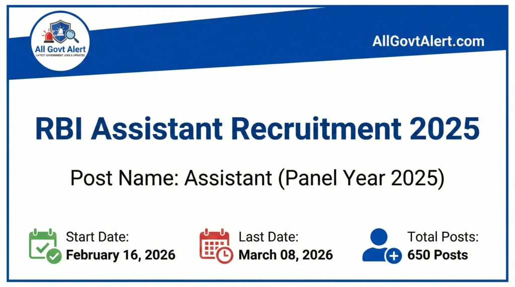 The Reserve Bank of India (RBI) has officially released the advertisement for the RBI Assistant Recruitment 2025 (Panel Year 2025)