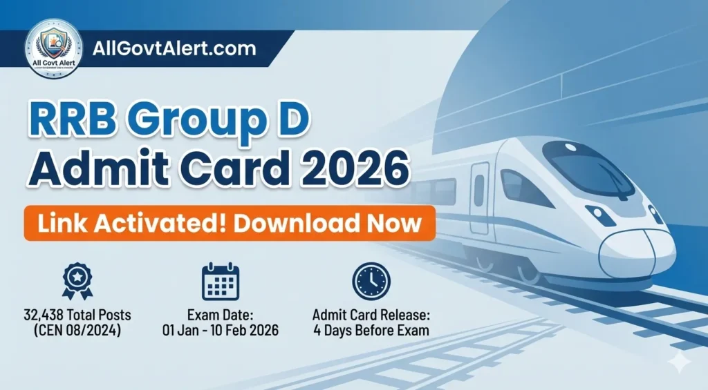 RRB Group D Admit Card 2026