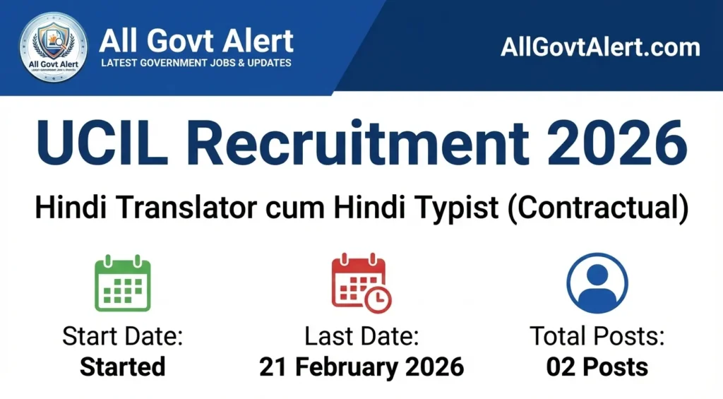 UCIL Recruitment 2026 Overview