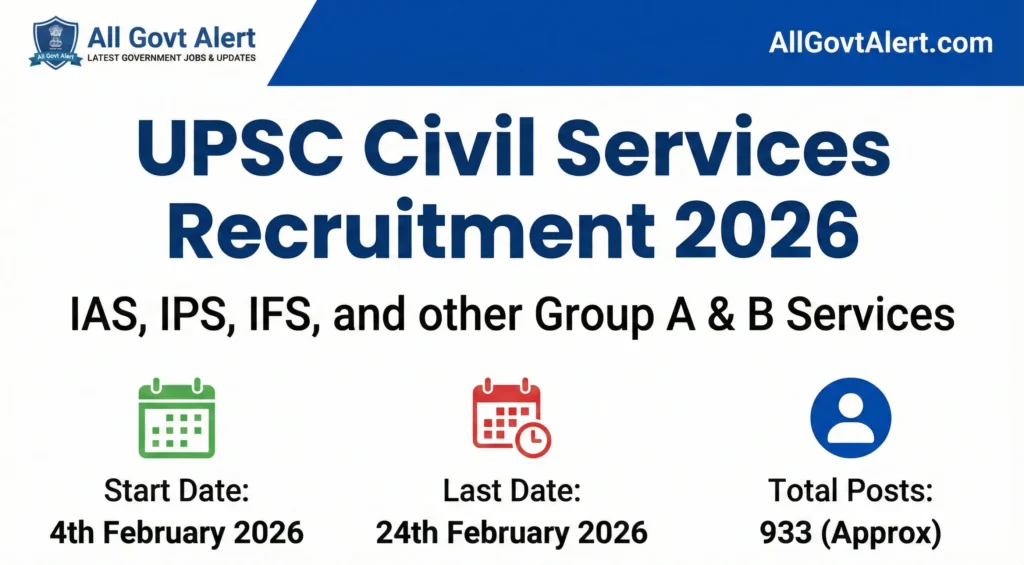 UPSC Civil Services Recruitment 2026