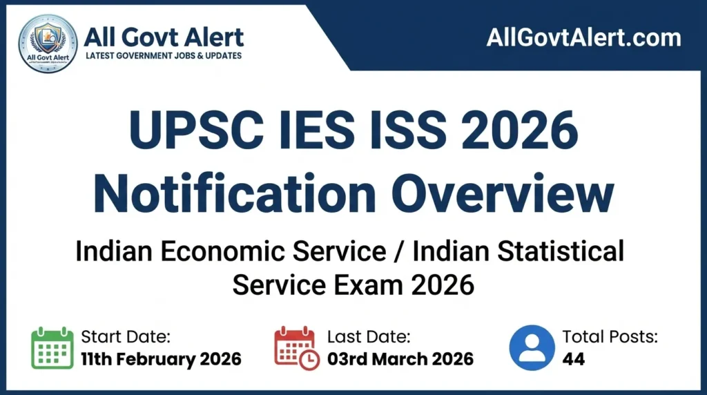 UPSC IES ISS 2026 Notification Overview
