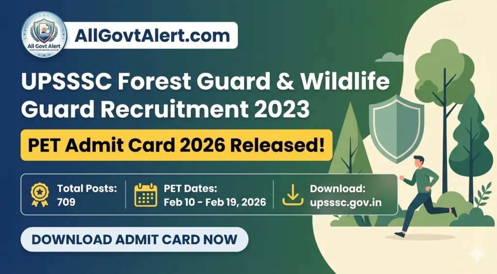 UPSSSC Forest Guard PET Admit Card 2026
