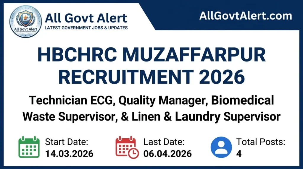 HBCHRC Muzaffarpur Recruitment 2026