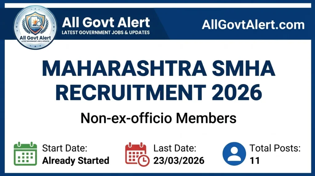 Maharashtra SMHA Recruitment 2026 Apply for 11 Member Posts