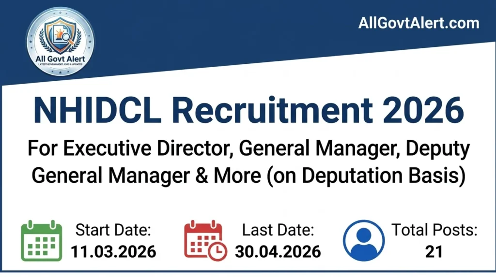 NHIDCL Recruitment 2026 Apply Offline for 21 Manager & Director Posts
