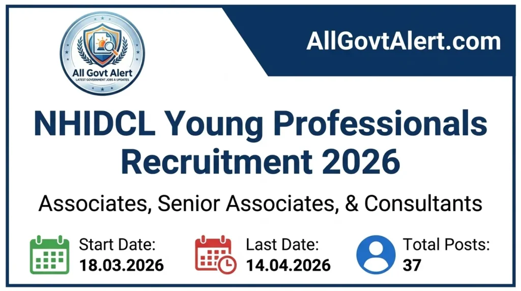 NHIDCL Young Professionals Recruitment 2026 Apply Online for 37 Posts