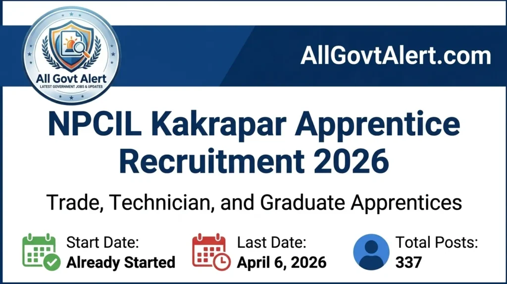 NPCIL Kakrapar Apprentice Recruitment 2026