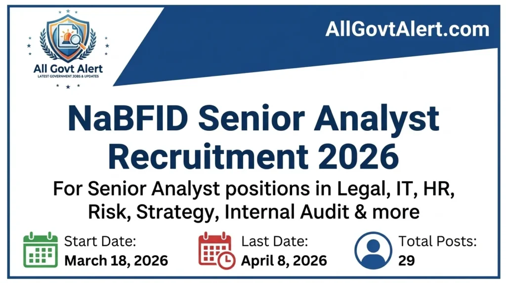 NaBFID Senior Analyst Recruitment 2026 Apply Online for 29 Posts